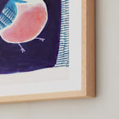 "Still 2" - Art Print in amethyst, blue and pink by Victoria Johnson - Frame Close-up