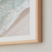 "Inbetween" - Art Print in turquoise by Caroline Mint - Frame Close-up