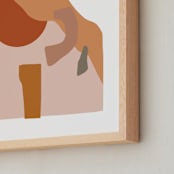 "Desert Sunset" - Art Print in burnt clay by Svitlana Martynjuk - Frame Close-up