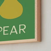 "fruit III" - Art Print in Green by Ellen Schlegelmilch - Frame Close-up