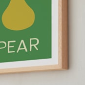 "fruit III" - Art Print in Green by Ellen Schlegelmilch - Frame Close-up