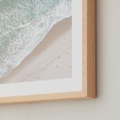"Inbetween" - Art Print in turquoise by Caroline Mint - Frame Close-up