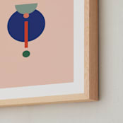 "Les Allemandes II" - Art Print in Happy by Alex Roda - Frame Close-up