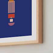 "Les Allemandes III" - Art Print in Happy by Alex Roda - Frame Close-up