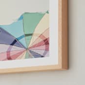 "Rainbow Summer" - Art Print in white by Caroline Mint - Frame Close-up