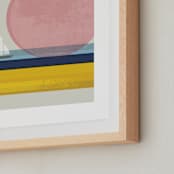 "pink horizon" - Art Print in HORIZON by Kate Capone - Frame Close-up