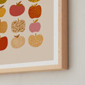 "Apples" - Art Print in Sherbet Multi by Alisa Galitsyna - Frame Close-up