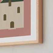 "Maisonette" - Art Print in Dusty Rose by Ani Somi - Frame Close-up