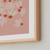 "Vintage Floral Set III" - Art Print in Vintage by Kate Capone - Frame Close-up