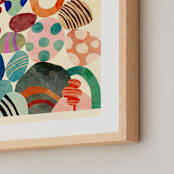 "Keep the balance" - Art Print in Off White by Mojca Dolinar - Frame Close-up