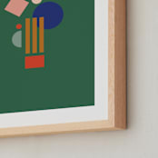 "Les Allemandes I" - Art Print in Happy by Alex Roda - Frame Close-up