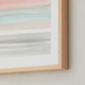 "Summer Horizon" - Art Print in White by Little Valley Studio - Frame Close-up