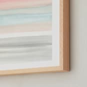 "Summer Horizon" - Art Print in White by Little Valley Studio - Frame Close-up