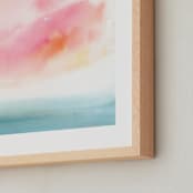 "Sherbet Sky" - Art Print in Sherbet by Lindsay Megahed - Frame Close-up