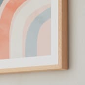 "Spring Rainbow" - Art Print in Blush by Iveta Angelova - Frame Close-up