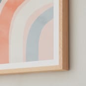 "Spring Rainbow" - Art Print in Blush by Iveta Angelova - Frame Close-up