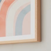 "Spring Rainbow" - Art Print in Blush by Iveta Angelova - Frame Close-up