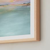 "Summer Retreat" - Art Print in Pool by Lindsay Megahed - Frame Close-up