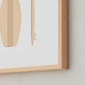 "Coast Vibes I" - Art Print in Snow by Itsy Belle Studio - Frame Close-up
