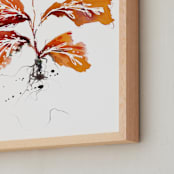 "Shift" - Art Print in Rust by Kelly Ventura - Frame Close-up