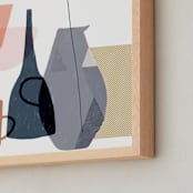 "Stillness 1" - Art Print in Modern neutrals by Francesca Iannaccone - Frame Close-up