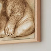 "Big Bear 1" - Art Print in Mocha by Tracy Ann - Frame Close-up