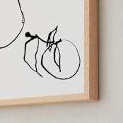 "Orange Study " - Art Print in Black and White by Ashleigh Ninos - Frame Close-up