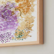 "Ripples Watercolor" - Art Print in Amethyst by Andi Pahl - Frame Close-up