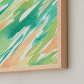 "Emerald Wash" - Art Print in Emerald by Chelsey Scott - Frame Close-up