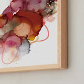 "Nebula 6" - Art Print in Rust by Jaime Derringer - Frame Close-up