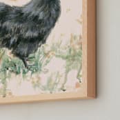 "Cecelia Grey" - Art Print in Palest Peach by Rebecca Weller - Frame Close-up