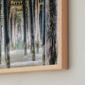 "Pismo Pier" - Art Print in wood by Janel Galvez - Frame Close-up