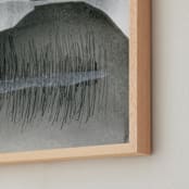 "Shape Study 5" - Art Print in Grey tones by Ashleigh Ninos - Frame Close-up