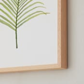 "I'm Frond of You No. 1" - Art Print in Palm Green by Andi Pahl - Frame Close-up