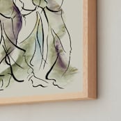 "Movement 1" - Art Print in Putty by Kathleen Ney - Frame Close-up