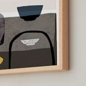 "Stillness 2" - Art Print in Modern neutrals by Francesca Iannaccone - Frame Close-up
