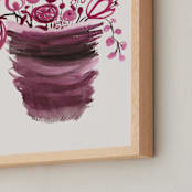 "It´s a new day 2" - Art Print in Darker bois de rose by Bethania Lima - Frame Close-up