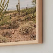 "Scenes from Arizona" - Art Print in Desert by Ann Hudec - Frame Close-up