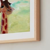 "Giraffe Up Close" - Art Print in Carmel by Lindsay Megahed - Frame Close-up