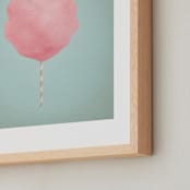 "The sweeter side" - Art Print in Aqua by Paola Benenati - Frame Close-up