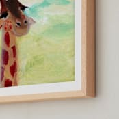 "Giraffe Up Close" - Art Print in Carmel by Lindsay Megahed - Frame Close-up