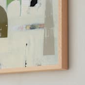 "Nautical Collage 3" - Art Print in olive by Lindsay Megahed - Frame Close-up