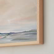 "Mellowland I" - Art Print in lavender fields by Lindsay Megahed - Frame Close-up