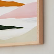 "Mount Rainier" - Art Print in brown by Shina Choi - Frame Close-up