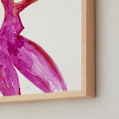 "Delilah in Pink" - Art Print in Pink-Red by Maran Ree Whiting - Frame Close-up