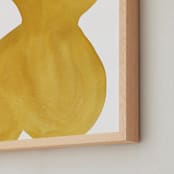 "Ochre no. 1" - Art Print in Yellow-ochre by Maran Ree Whiting - Frame Close-up