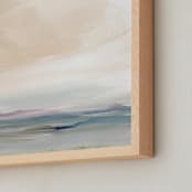 "Mellowland II" - Art Print in Peach by Lindsay Megahed - Frame Close-up