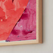 "Heart no. 1" - Art Print in Pink-Red by Maran Ree Whiting - Frame Close-up