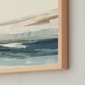 "The Ice Shelf" - Art Print in Light Blue by Caryn Owen - Frame Close-up