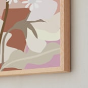 "Garden Breeze" - Art Print in Peach by Haley Warner - Frame Close-up